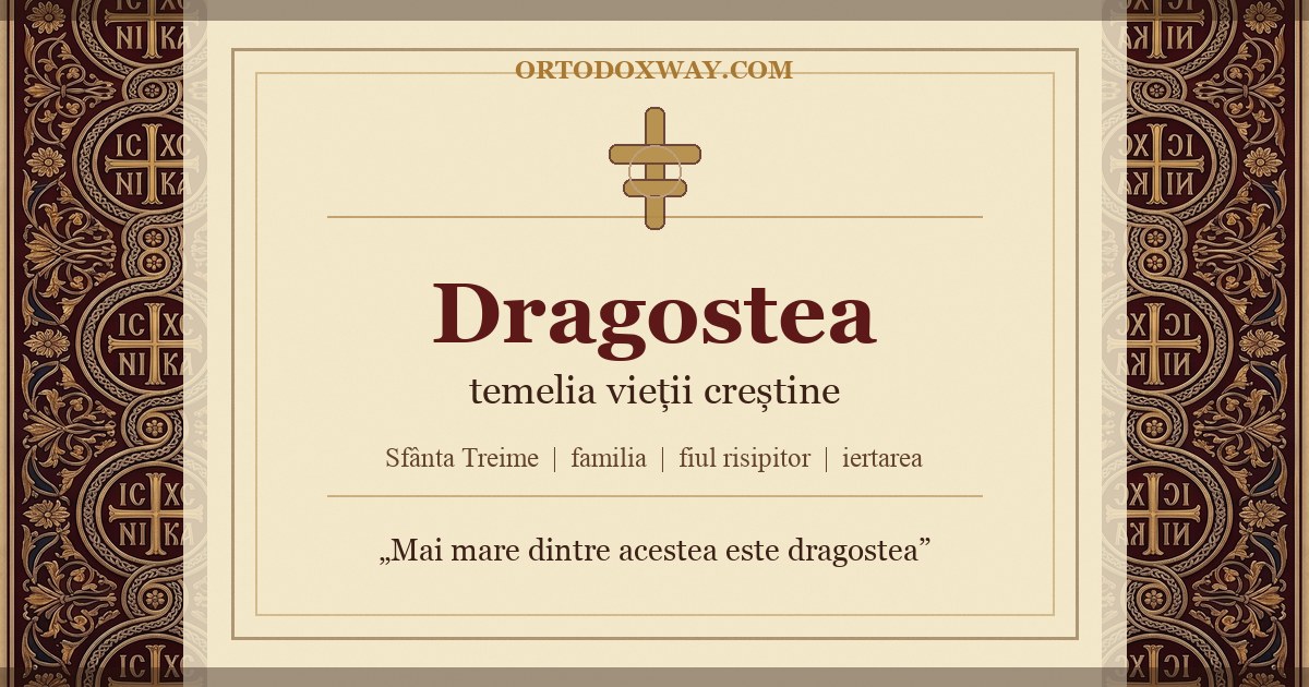 Dragostea: temelia, măsura și culmea vieții creștine