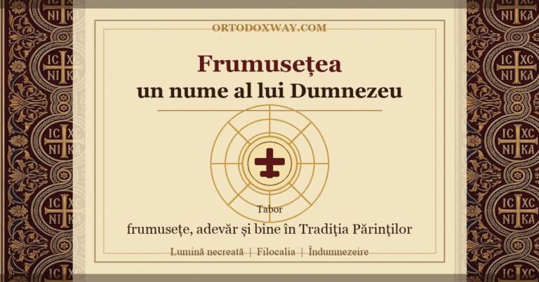 Frumusețea — un nume al lui Dumnezeu