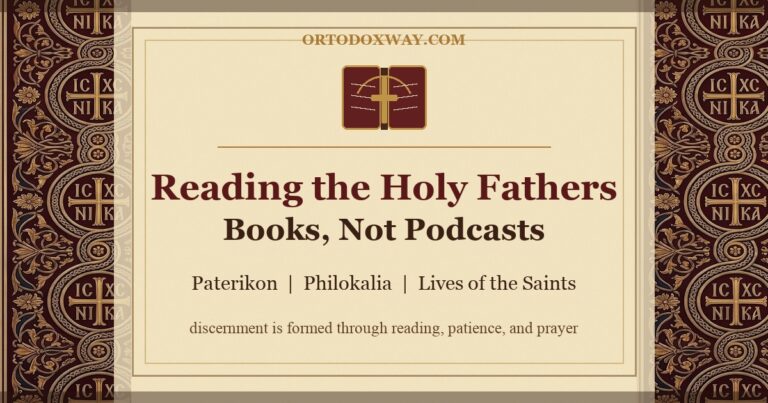 reading the Holy Fathers