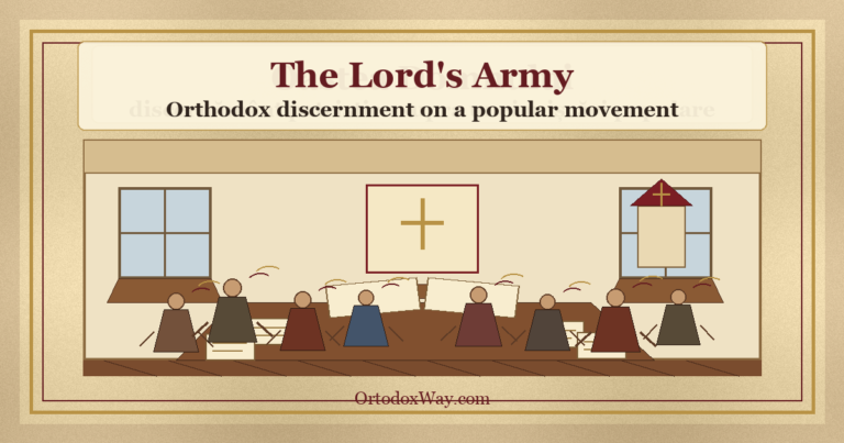The Lord's Army as a parallel house gathering, with people singing outside the Orthodox liturgical frame