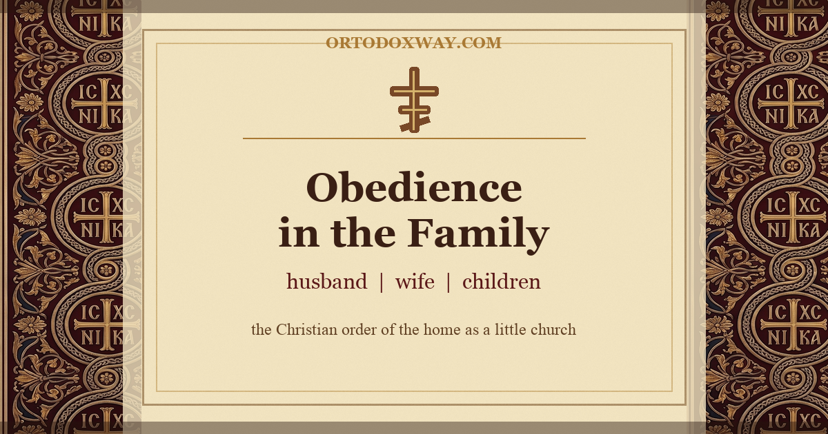 Obedience in the Family