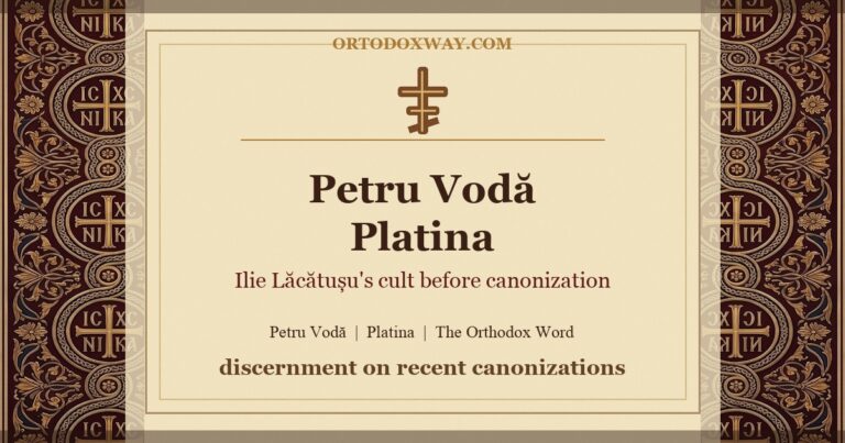 From Petru Vodă Monastery to Platina: The Internationalization of Father Ilie Lăcătușu’s Cult Before His Canonization