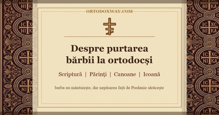 Despre purtarea bărbii la ortodocși