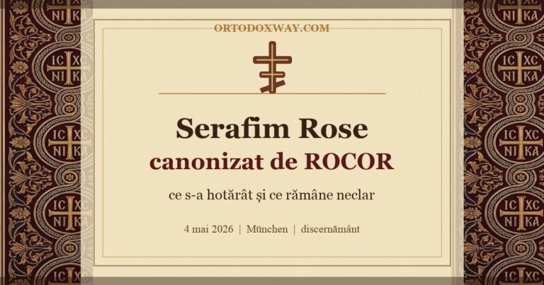 Serafim Rose canonizat de ROCOR: ce s-a întâmplat la München și ce rămâne neclar