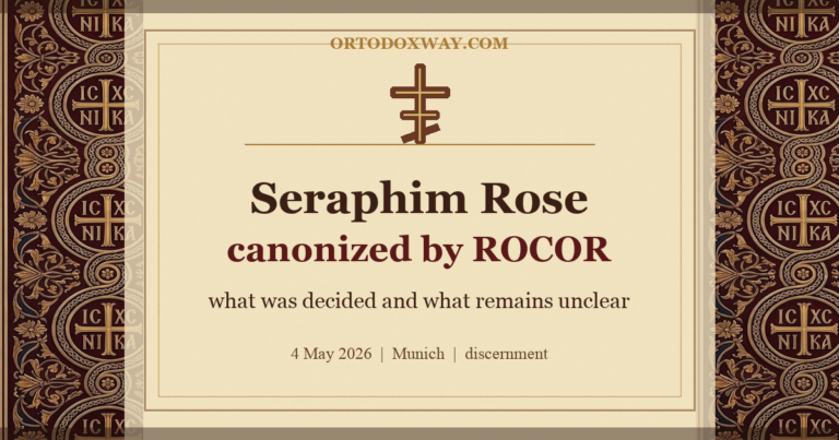 Seraphim Rose Canonized by ROCOR: What Happened in Munich and What Remains Unclear