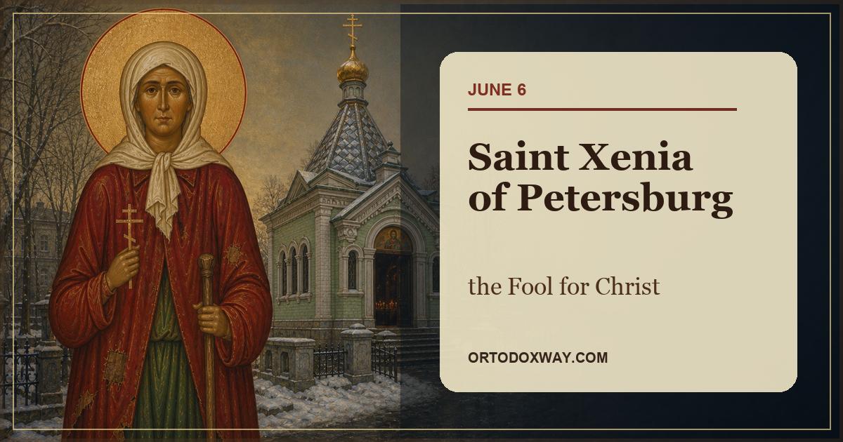 Saint Xenia of Petersburg and her chapel in the Smolensk Cemetery