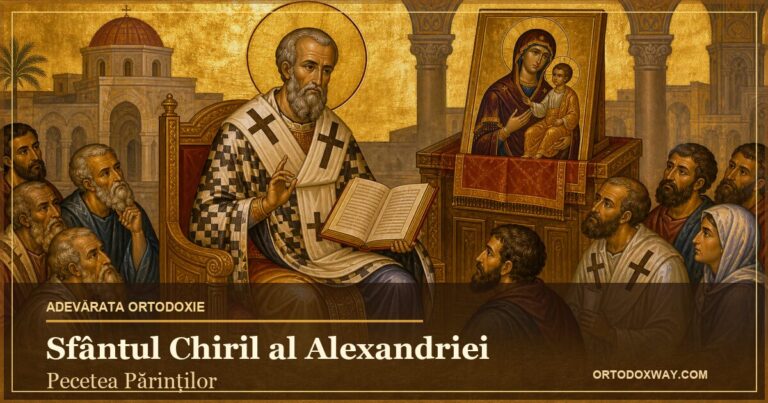 Sfântul Chiril al Alexandriei învățând dreapta credință