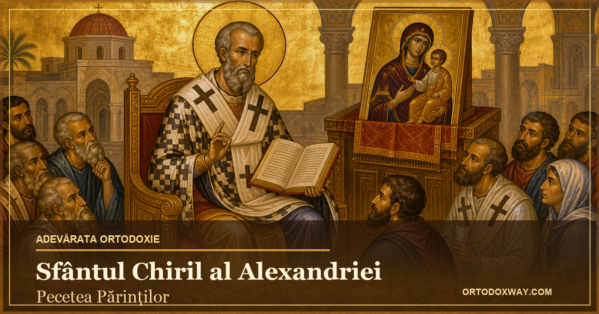 Sfântul Chiril al Alexandriei învățând dreapta credință