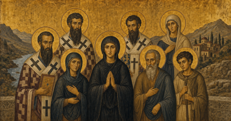 Saint Macrina and the eight saints from the family of Saint Basil the Great