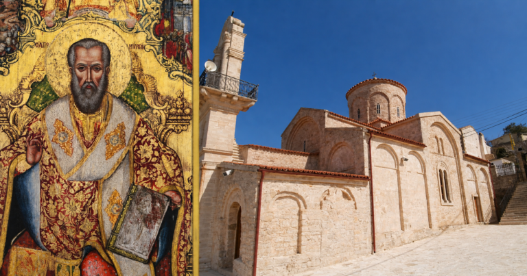 Sfântul Ierarh Miron al Cretei și biserica sa din satul Agios Myronas