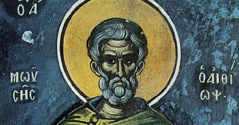Frescă athonită din 1547 a Sfântului Cuvios Moise Etiopianul