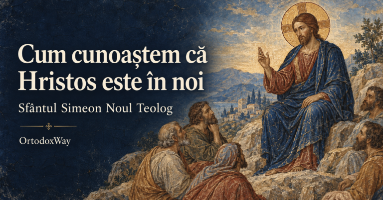 Hristos învățând pe munte — ilustrație în stil bizantin