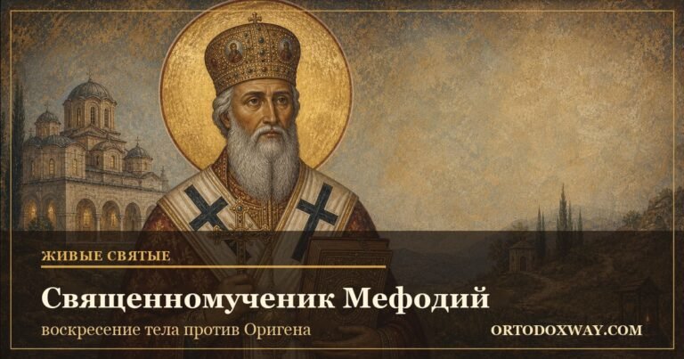 Священномученик Мефодий, епископ Патарский — защитник воскресения тела против Оригена